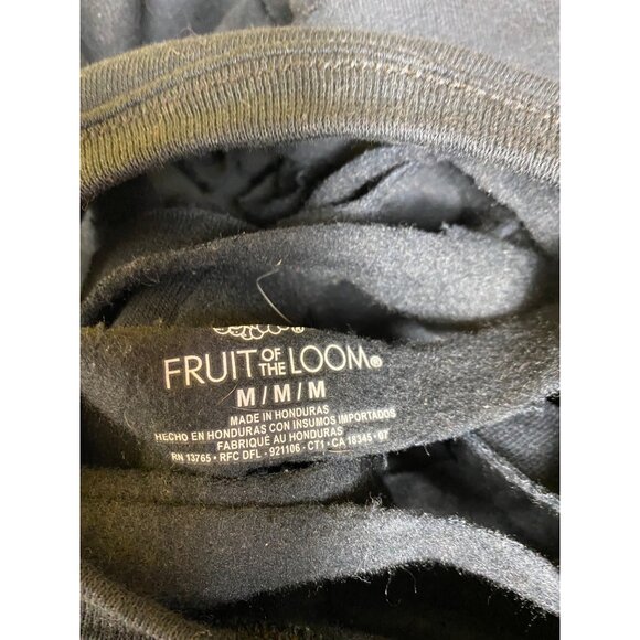 Black Distressed Splatter Paint Cropped Sweatshirt Medium Shredded Punk Eighties - Picture 6 of 6